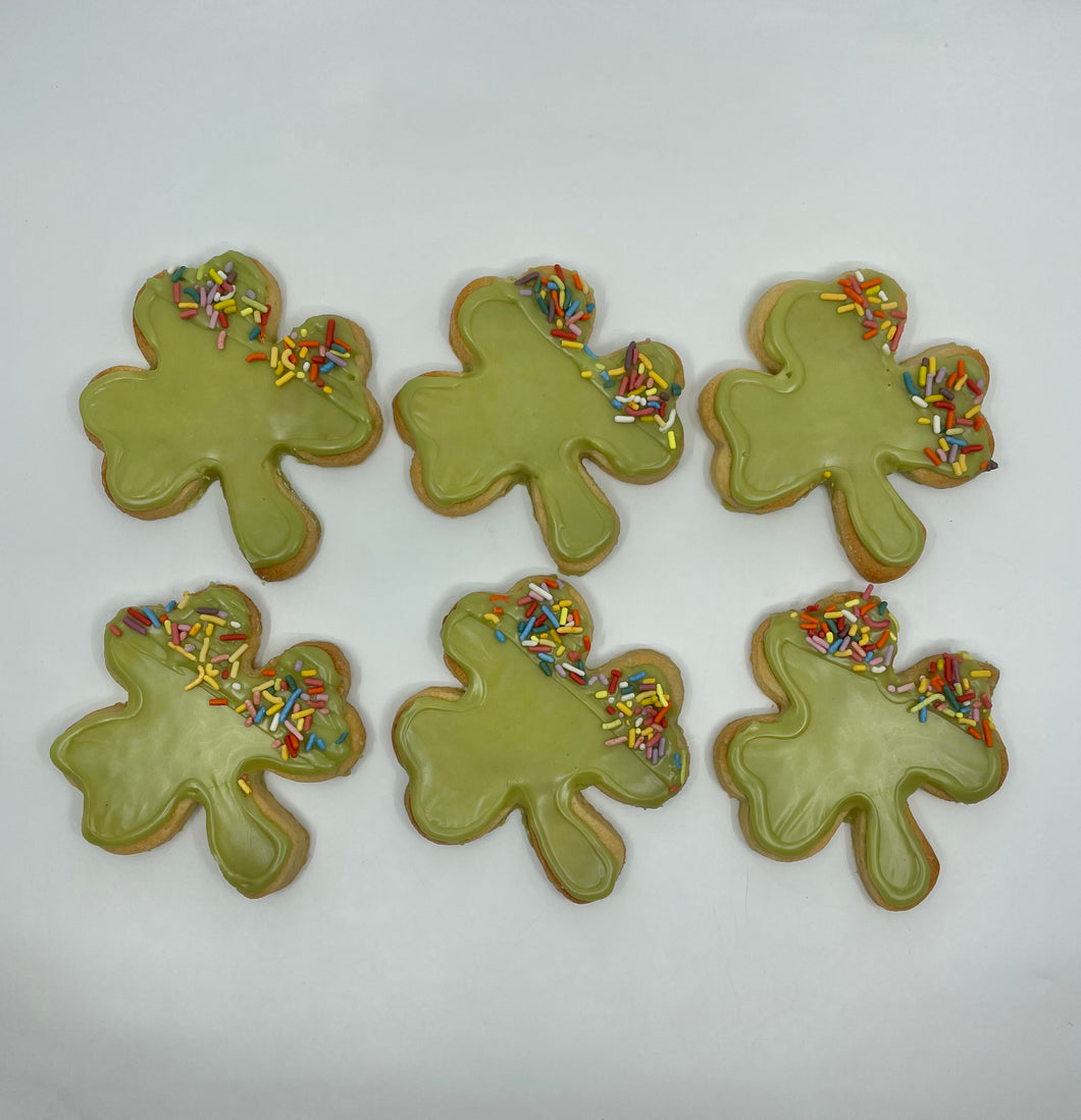 St. Patrick's Day Clover Sugar Cookies